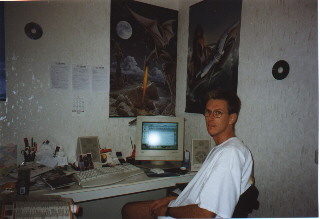 Rob at the computer